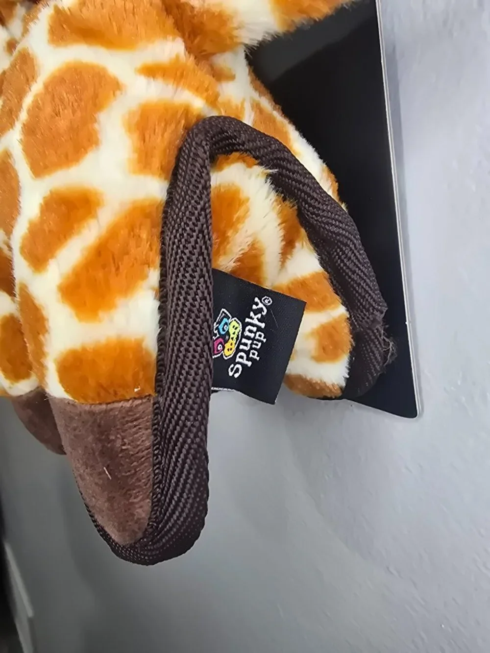 Spunky Pup Tough Plush Giraffe- Medium Toy
